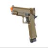 GoldenBall & Eagle Steel 1911 OPS-MRP Hi-Capa 5.1 Gas Blowback Airsoft Pistol with Case & Extra Magazine (9''/Tan) view 4