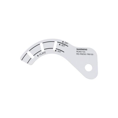SHIMANO Unisex Y3gk89600 RD-R9250 Guide Wheel Adjustment Gauge, Black