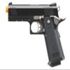 GoldenBall & Eagle Steel 1911 OPS-MRP Hi-Capa 5.1 Gas Blowback Airsoft Pistol with Case & Extra Magazine (8.25''/Black) view 2