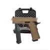 GoldenBall & Eagle Steel 1911 OPS-MRP Hi-Capa 5.1 Gas Blowback Airsoft Pistol with Case & Extra Magazine (8.25''/Tan) view 1