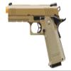 GoldenBall & Eagle Steel 1911 OPS-MRP Hi-Capa 5.1 Gas Blowback Airsoft Pistol with Case & Extra Magazine (8.25''/Tan) view 2