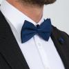 ZEYMINER Bow Tie For Men with adjustable length for Elegant Mens Bow Ties for Formal Events, Classic Tuxedo Bow Tie for Boys (Navy Blue) view 4
