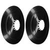 cyclingcolors 2 x Rear Wheel Flanges 40 mm 135 mm Projection Grease Chain Derailleur Cassette Cycle City Mountain Bike Road Bike Black view 1