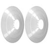 cyclingcolors 2 x Rear Wheel Flanges for Bike 40 mm 135 mm Projection Grease Chain Derailleur Cassette Cycle City Mountain Bike Road Transparent view 1