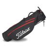 Titleist Premium Carry Bag for Men - Black/Black/Red, Golf Carry Bag with Mini Deployable Legs, All-new Top Cuff Handle, Double Strap, External Drink Sleeve view 1