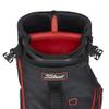 Titleist Premium Carry Bag for Men - Black/Black/Red, Golf Carry Bag with Mini Deployable Legs, All-new Top Cuff Handle, Double Strap, External Drink Sleeve view 3