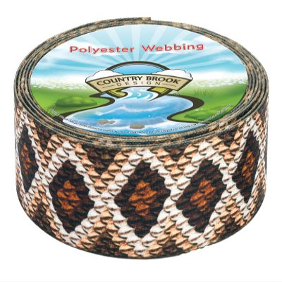 Country Brook Design - Rattlesnake Polyester Webbing (2 Inch, 10 Yards)