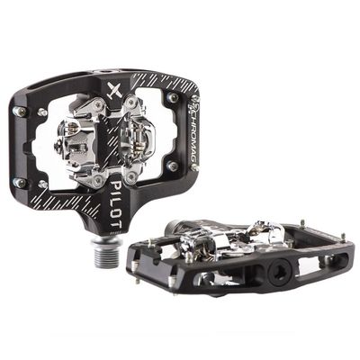 Chromag Pilot Pedals Body: Alloy, Spindle: Cr-Mo, 9/16'', Black