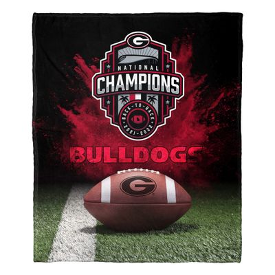 Northwest NCAA Georgia Bulldogs 2022 National Football Champions Silk Touch Throw Blanket, 50" x 60", Radial