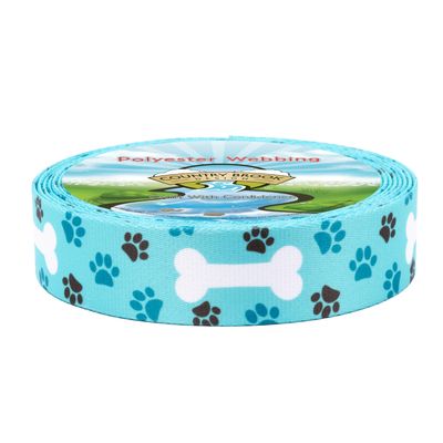 Country Brook Design - Oh My Dog Polyester Webbing (1 1/2 Inch, 10 Yards)