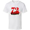 1972 Red Mustang Mach 1 Musclecar Gift T Shirt 4XL White view 1