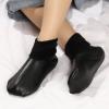AkoMatial Indoor Socks Anti-skid Women Floor Socks Thicken Daily Socks Cool Black view 2
