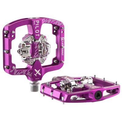 Chromag Pilot BA Pedals - Dual Sided Clipless 9/16" Purple Wide