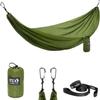 ENO TravelNest Hammock & Straps Combo - Portable Hiking and Camping Hammock with Straps Included - Travel Hammock for Camping, Hiking, Backpacking, a Festival, or The Beach - Moss view 1