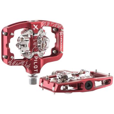 Chromag Pilot Pedals Body: Alloy, Spindle: Cr-Mo, 9/16'', Red