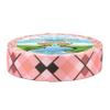 Country Brook Design - Pink and Brown Argyle Polyester Webbing Closeout (1 1/2 Inch, 20 Yards) view 1