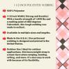 Country Brook Design - Pink and Brown Argyle Polyester Webbing Closeout (1 1/2 Inch, 20 Yards) view 3