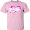 5X-Large Pink Mens Volleyball Heart Design Gift Idea T-Shirt view 3