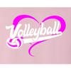5X-Large Pink Mens Volleyball Heart Design Gift Idea T-Shirt view 4
