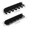 Cosmos Acrylic 2-Piece Billiard Cue Rack Wall Mount Billiard Stick Holder Wall Rack, Eva Foam Cue Clips Holds 6 Pool Cues, Billiard Pool Equipment Accessories (Solid Black) view 2