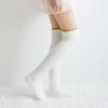 High Fuzzy Warm Socks Home Winter Socks Women's Over Solid Thigh-High Socks Warm Leggings Knee Socks (White, One Size) view 3