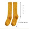 Women Fuzzy Socks Winter Coral Fleece Socks Middle Cute Home Solid Calf Socks Cotton Socks (Pink, One Size) view 3