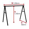 MINOURA 170HS 5 SADDLE STAND STEEL SILVER 67" view 4