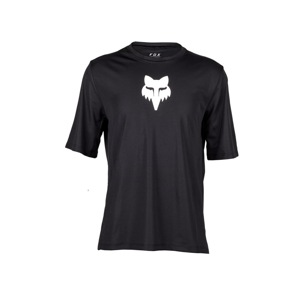 Fox Racing Youth Ranger Short Sleeve Mountain Bike Jersey, Black, Small