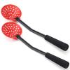 Leapiture 2pcs Fishing Tackles Equipment Foldable Plastic Non Slip Winter Ice Fishing Scoop Winter Fishing Scoop Red for Outdoor Fishing view 2