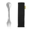 SILVERANT Titanium Spork - Camping Spoon Fork Knife Combo - 3 in 1 Camping Utensils Titanium- Camp Eating Utensil - Backpacking Spork - Lunchbox Spork - Camp Eating Utensil view 1