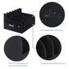 MIND&ACTION Foam Pistol Rack for Gun Safe, Gun Cabinet Accessories, Pistols Holder Storage Organizer, Revolver Firearm Handgun Rack Stand Display (2 Pack-6 Pistols Black) view 3