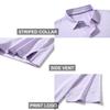 Mens Golf Shirts Moisture Wicking Dry Fit Short Sleeve Performance Sport Stripe Golf Polo Shirts for Men view 4