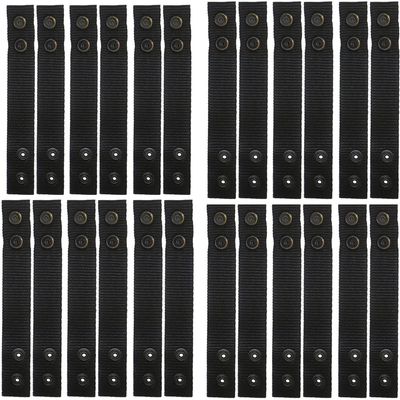 Magik 12-24 Pack Double Snap Belt Keeper Tactical Belt Security Police Belt Fixing (12 Pack)