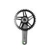 Wolf Tooth Elliptical Direct Mount Chainring - 40t SRAM Direct Mount Drop-Stop B for SRAM 8-Bolt Cranksets 6mm Offset BLK view 3