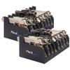 MIND&ACTION Foam Pistol Rack for Gun Safe, Gun Cabinet Accessories, Pistols Holder Storage Organizer, Revolver Firearm Handgun Rack Stand Display (2 Pack-8 Pistols Black) view 1