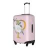 Flower Lette P Pink Luggage Cover Elastic Washable Stretch Suitcase Protector Anti-Scratch Travel Suitcase Cover for Kid and Adult S (18-21 inch suitcase) view 2