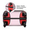 Flower Lette P Pink Luggage Cover Elastic Washable Stretch Suitcase Protector Anti-Scratch Travel Suitcase Cover for Kid and Adult S (18-21 inch suitcase) view 3