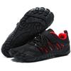 MIFAWA Barefoot Shoes Men Wide Toe Box Zero Drop Water Shoes Men for Gym Workout Minimalist Weightlifting Cross-Trainer Running Hike Grounded Footwear Black/Red view 1