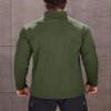 KEFITEVD Quarter Zip Pullover Men Fleece Lined Heather Long Sleeve Golf Shirts Midweight 1/4 Zip Sweatshirts Army Green L view 3