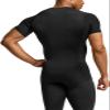 TSLA Men's UPF 50+ Quick Dry Short Sleeve Compression Shirts, Athletic Workout Shirt, Water Sports Rash Guard, Athletic Top Jet Black, Medium view 2