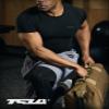 TSLA Men's UPF 50+ Quick Dry Short Sleeve Compression Shirts, Athletic Workout Shirt, Water Sports Rash Guard, Athletic Top Jet Black, Medium view 3