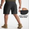 Libin Men's Hiking Cargo Shorts Lightweight Quick Dry Athletic Casual Shorts for Golf Outdoor Active Zipper Pockets, Black, 3X-Large view 4