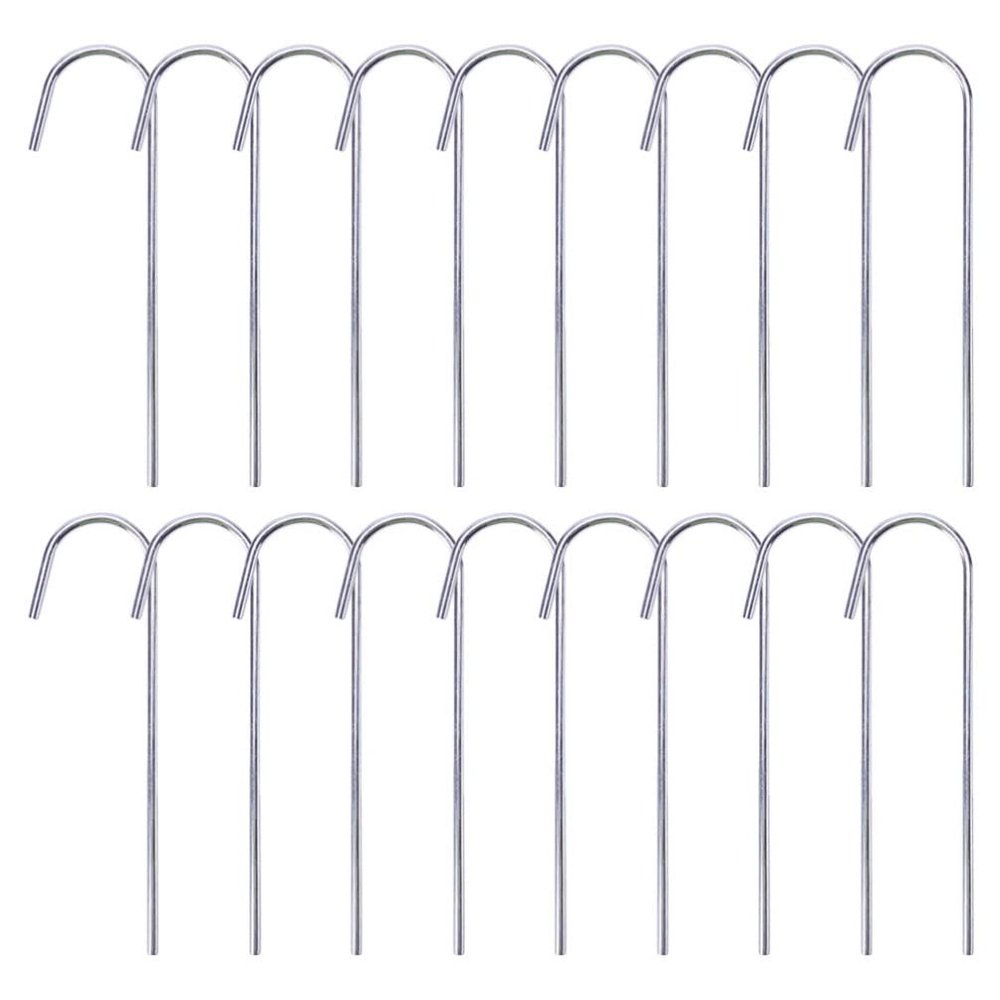 24pcs Tent Stakes Aluminum Camping Tent Ground Nails Practical Camping Supplies