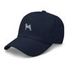 Norrbottenspets hat, Embroidered Unisex Baseball hat, Norrbottenspets Gifts, Dog mom dad hat. Navy view 3