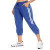 KaiDi Women's Summer Capri Joggers Athletic High Waist Crop Pants with Pockets Workout Athletic Yoga Running Casual Wear (2XL, Royal Blue) view 1