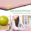 6 ft Gymnastics Exercise Mat Thick Tumbling Mats with Carrying Handles, 6ft x 4ft x 2in Yoga Mat Folding Exercise Pad Leather Gym Mat for Gymnastics, Stretching, Core Workouts, Pink view 3