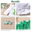 Aalizzwell 12-18 Months Baby Girls St. Patrick's Day Outfit Infant My First Skirt Shamrock Clothes with Leg Warmers Clover Four Leaf Clothing view 4