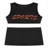 Sxiwei Kids Girls 2pcs Workout Suit Gymnastics Dance Tank Top And Booty Shorts Clothes Set Red 16 Years view 3