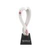 2022 Qatar World Cup Mascot Simulation Trophy Ornaments Logo Emblem 3d Three-Dimensional Resin Gift Soccer Fans Souvenirs Bar Ornaments (Black) view 1