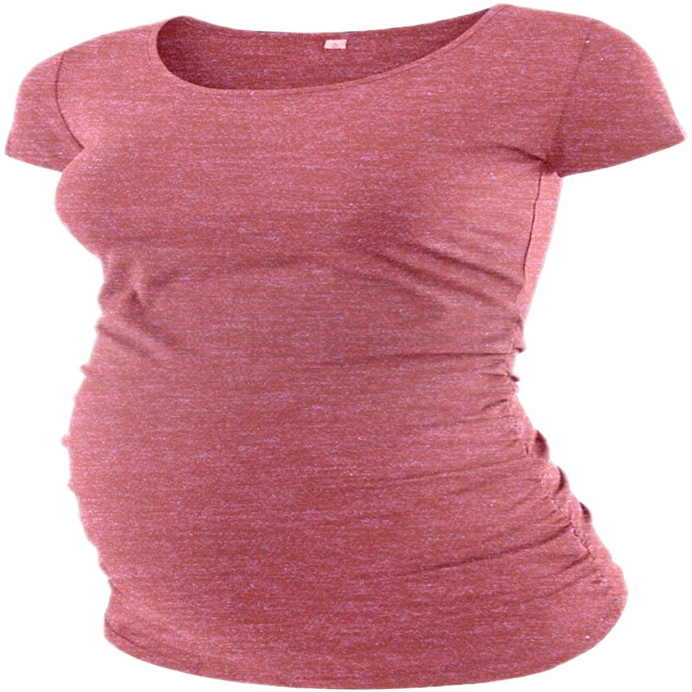 Decrum Pregnancy Tops for Women - Womens Maternity Shirts for Expected Mom [40022205] | Plain Heather Pink, XL